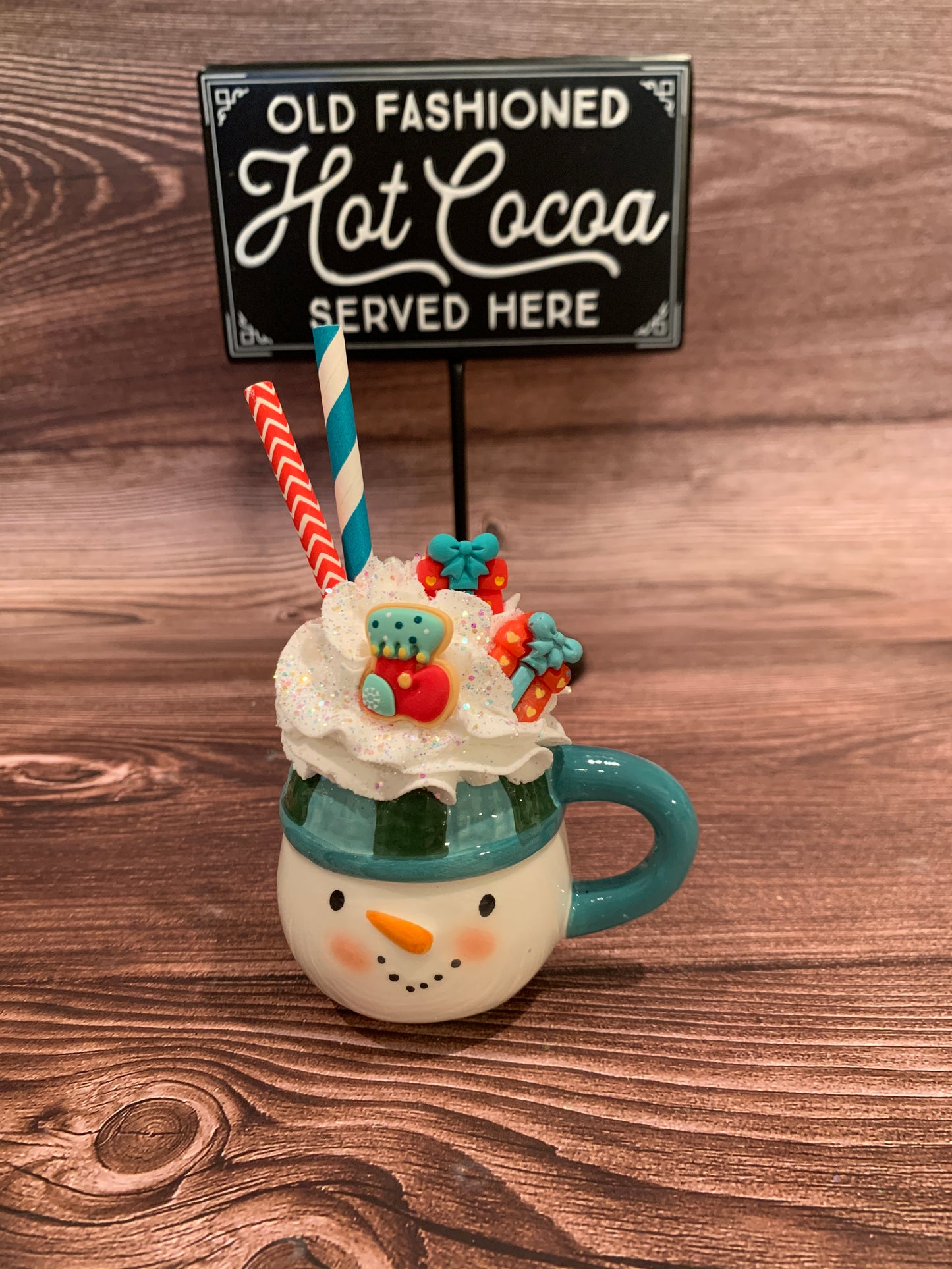 Blue Snowman Mini Mug