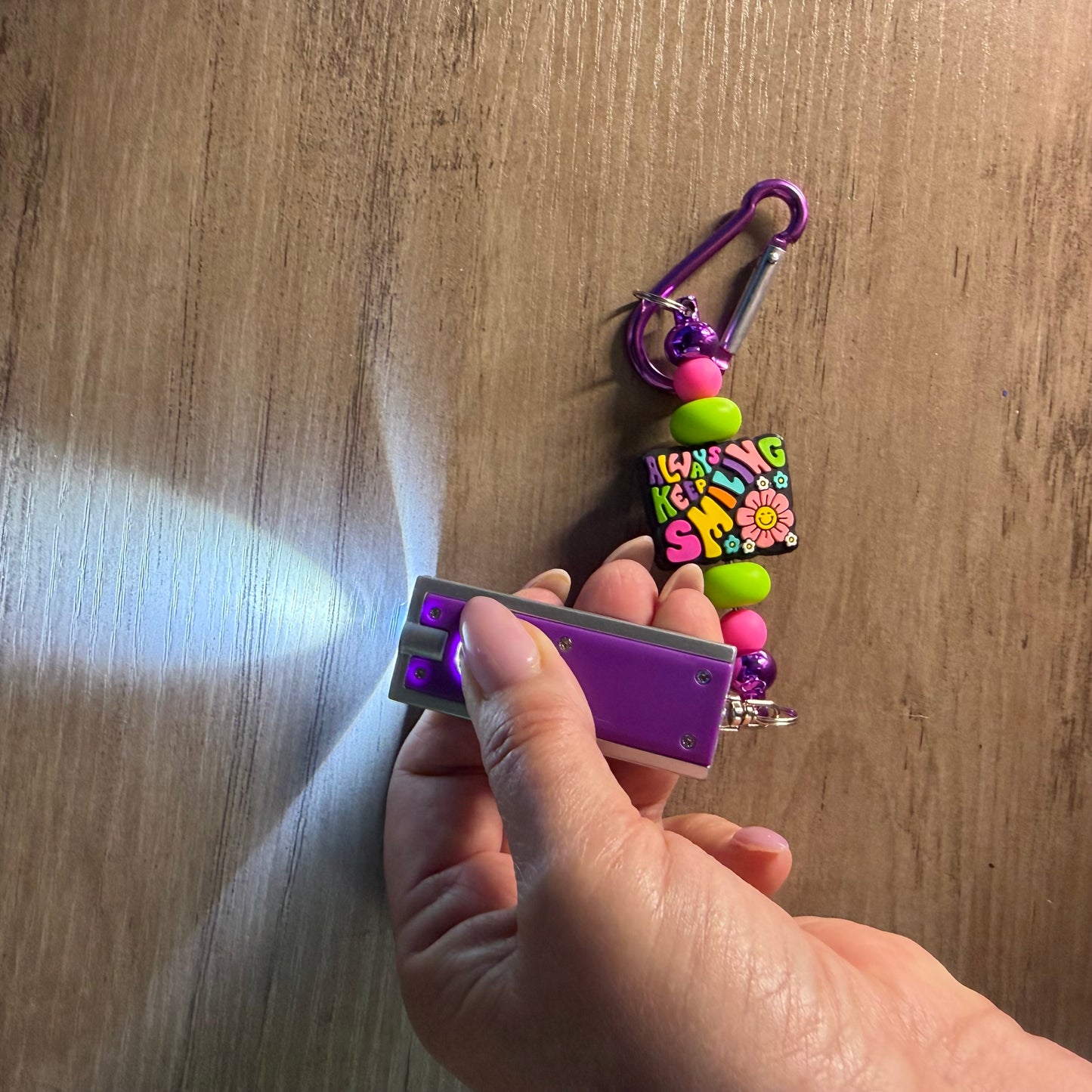 Keychain purse, flashlight