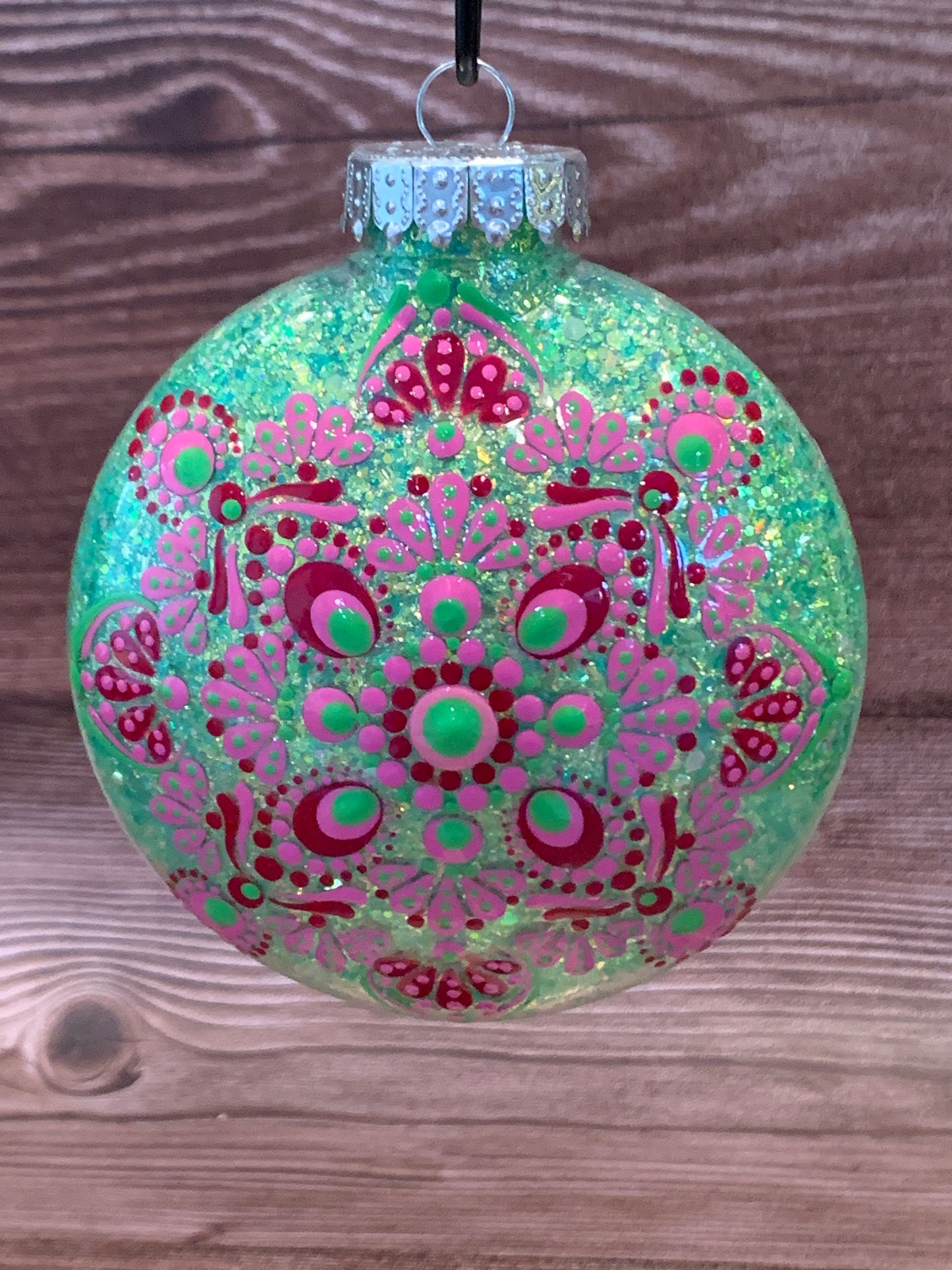 #186 Glittered Ornament