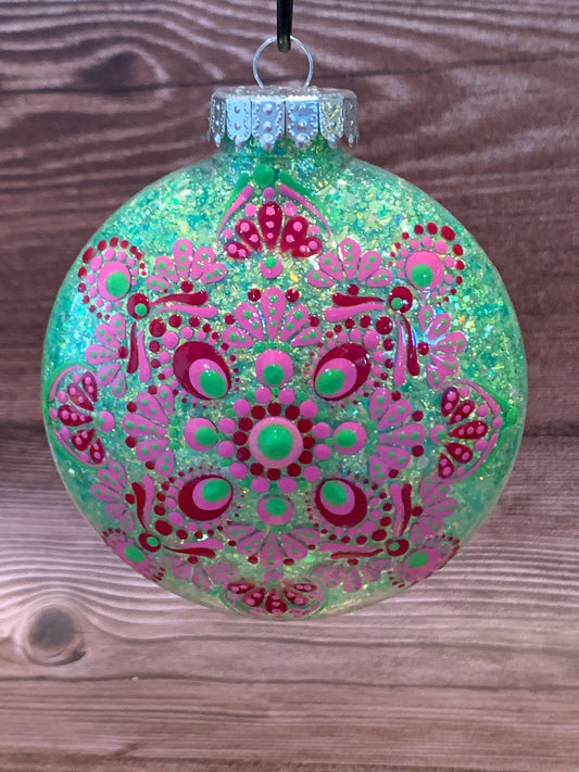 #186 Glittered Ornament