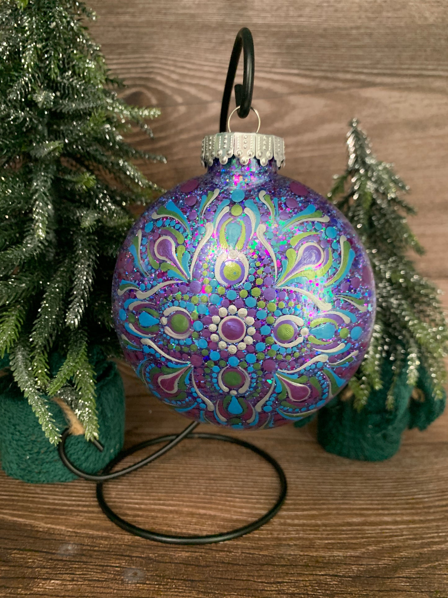 #144 Glittered Ornament