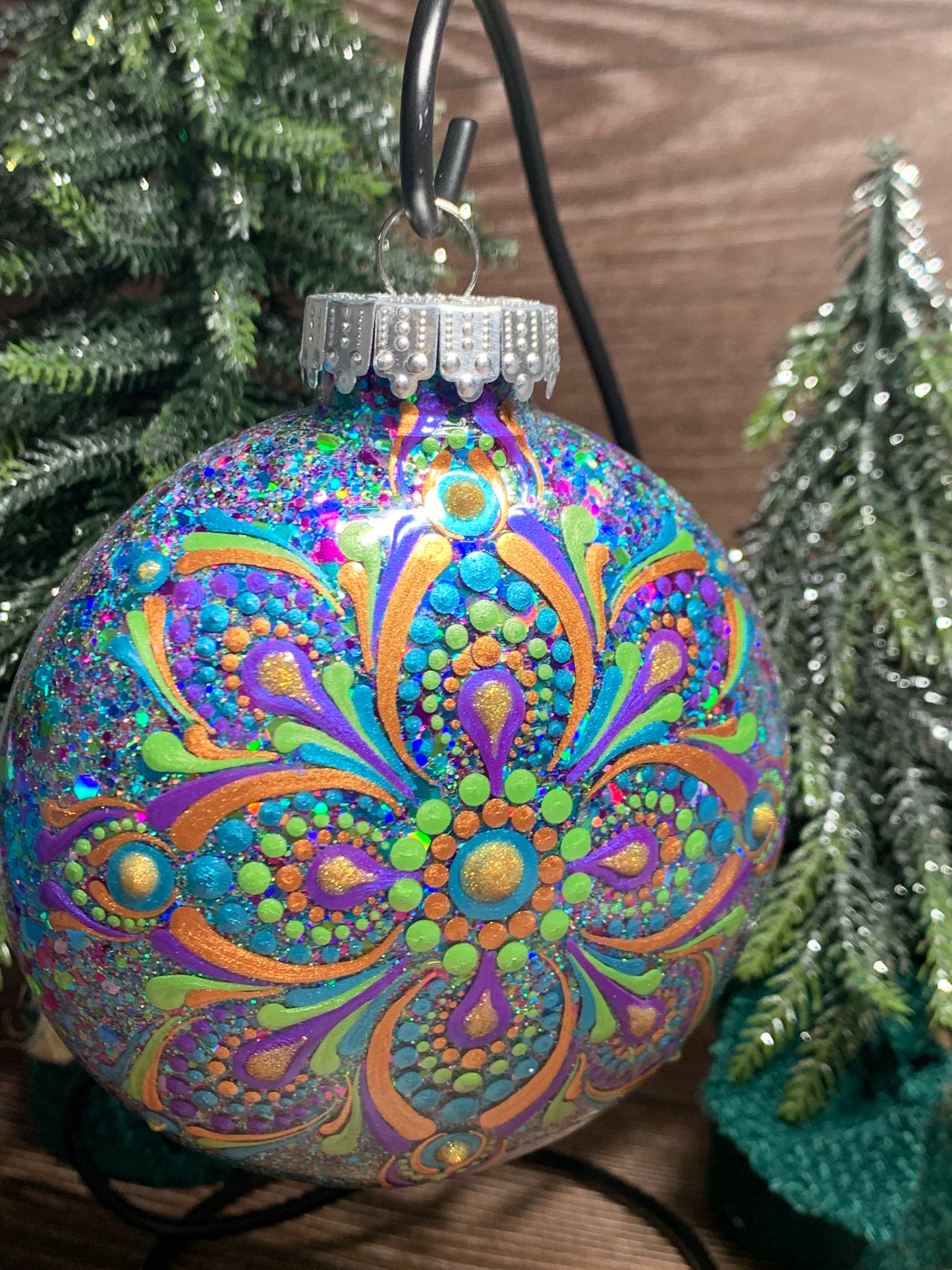 #156 Glittered Ornament