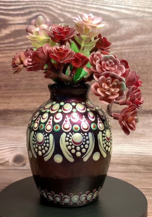 Eggplant vase