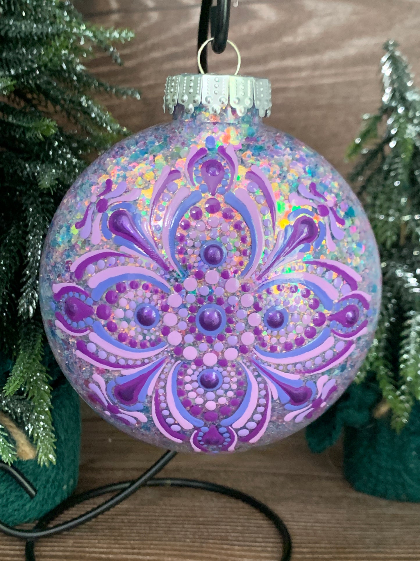 #145 Glittered Ornament