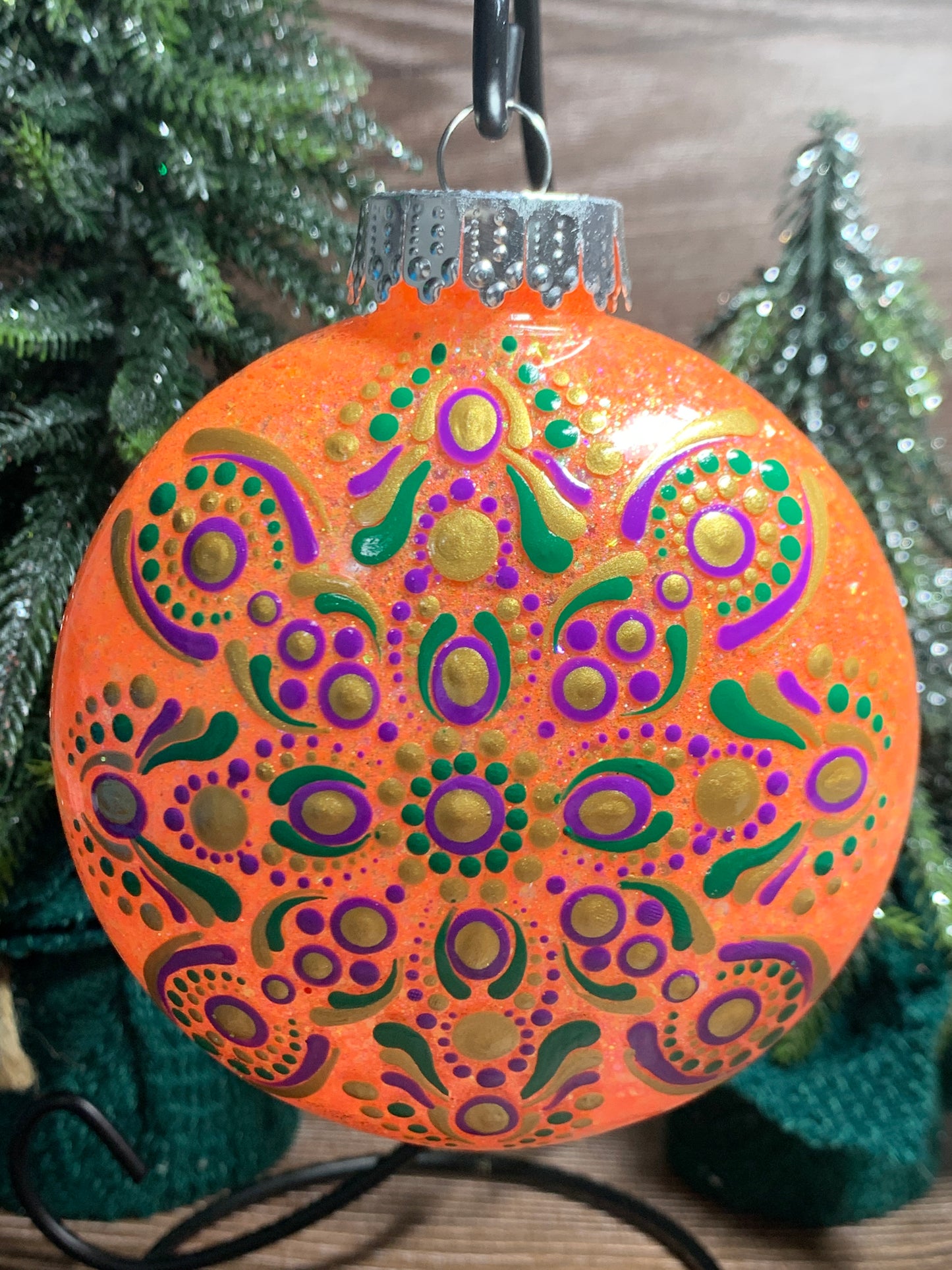 #168 Glittered Ornament