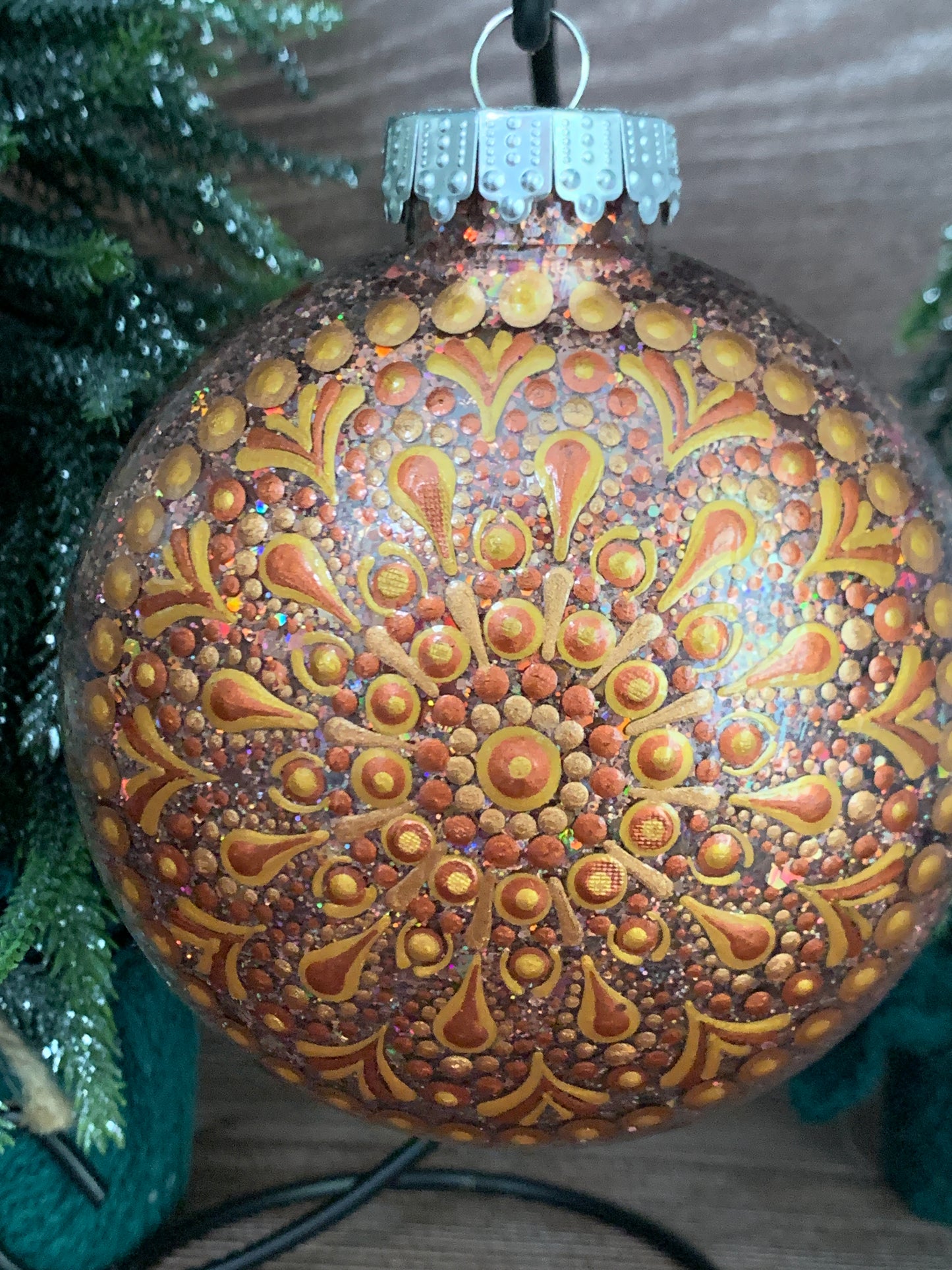 #146 Glittered Ornament