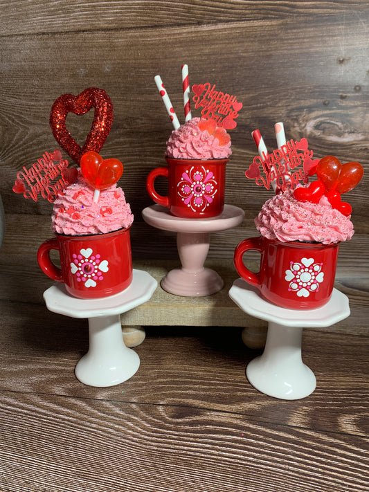 Red Valentine Mini Camp Mugs