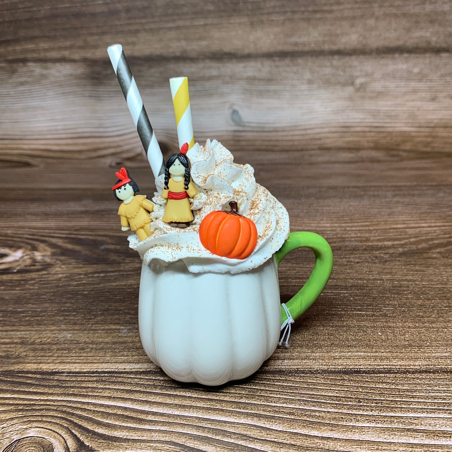 Fall White Pumpkin Mini Mugs