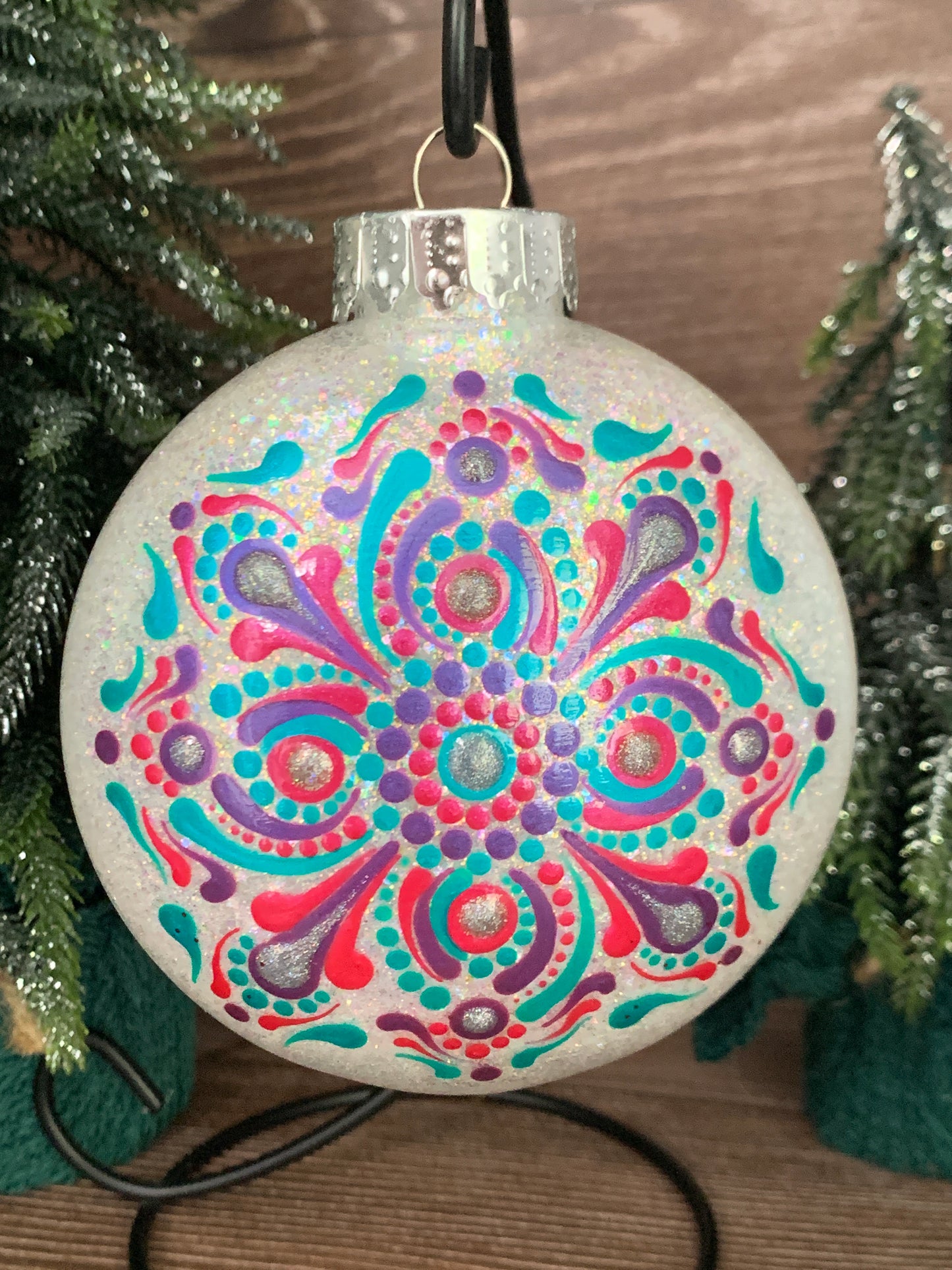 #151 Glittered Ornament