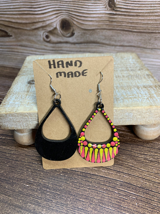 ER#11 Copper & Gold Dotted Earrings