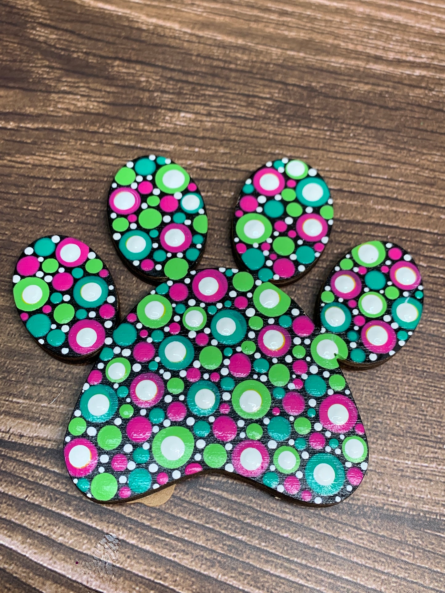 Paw print magnets