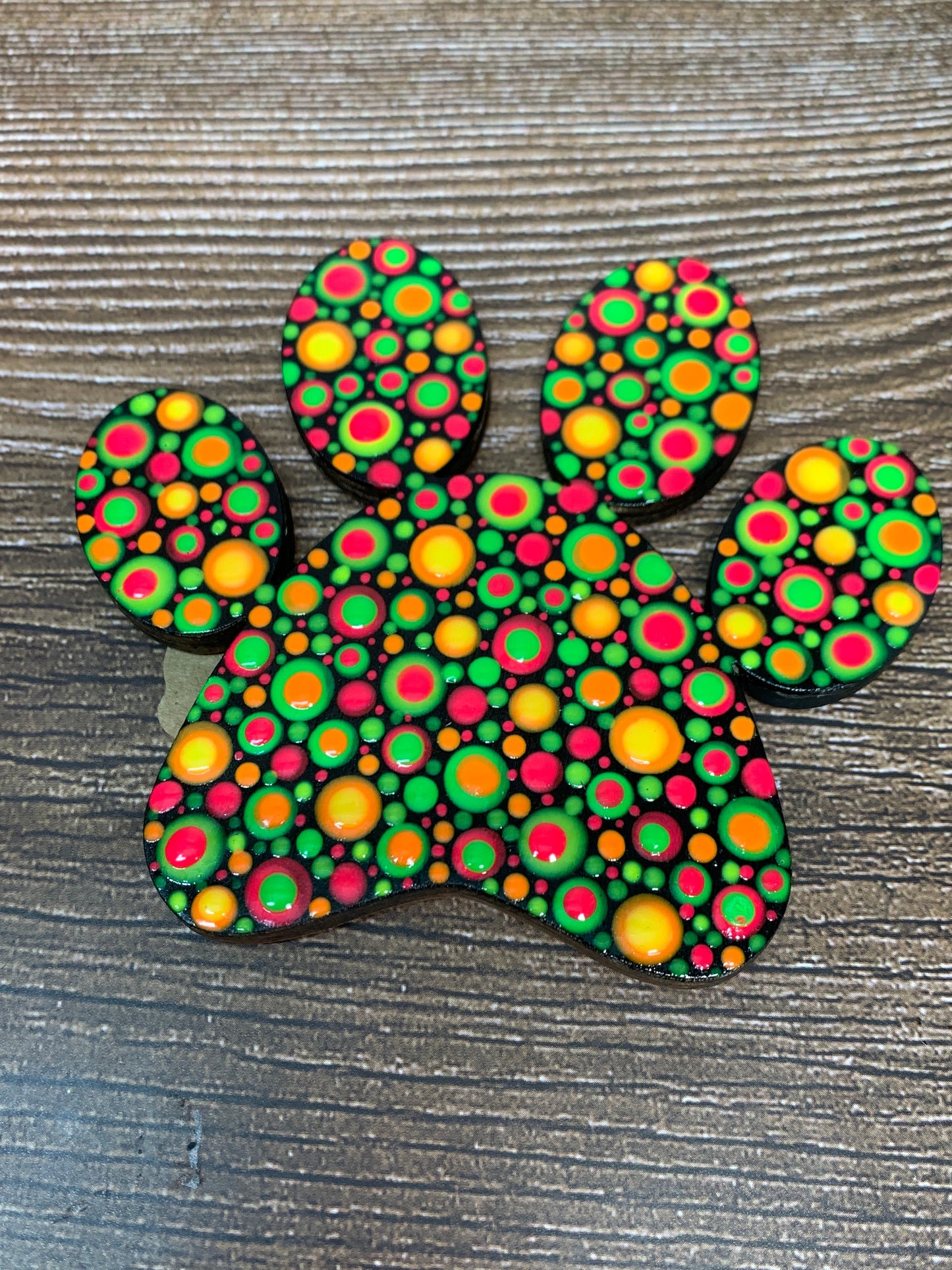 Paw print magnets