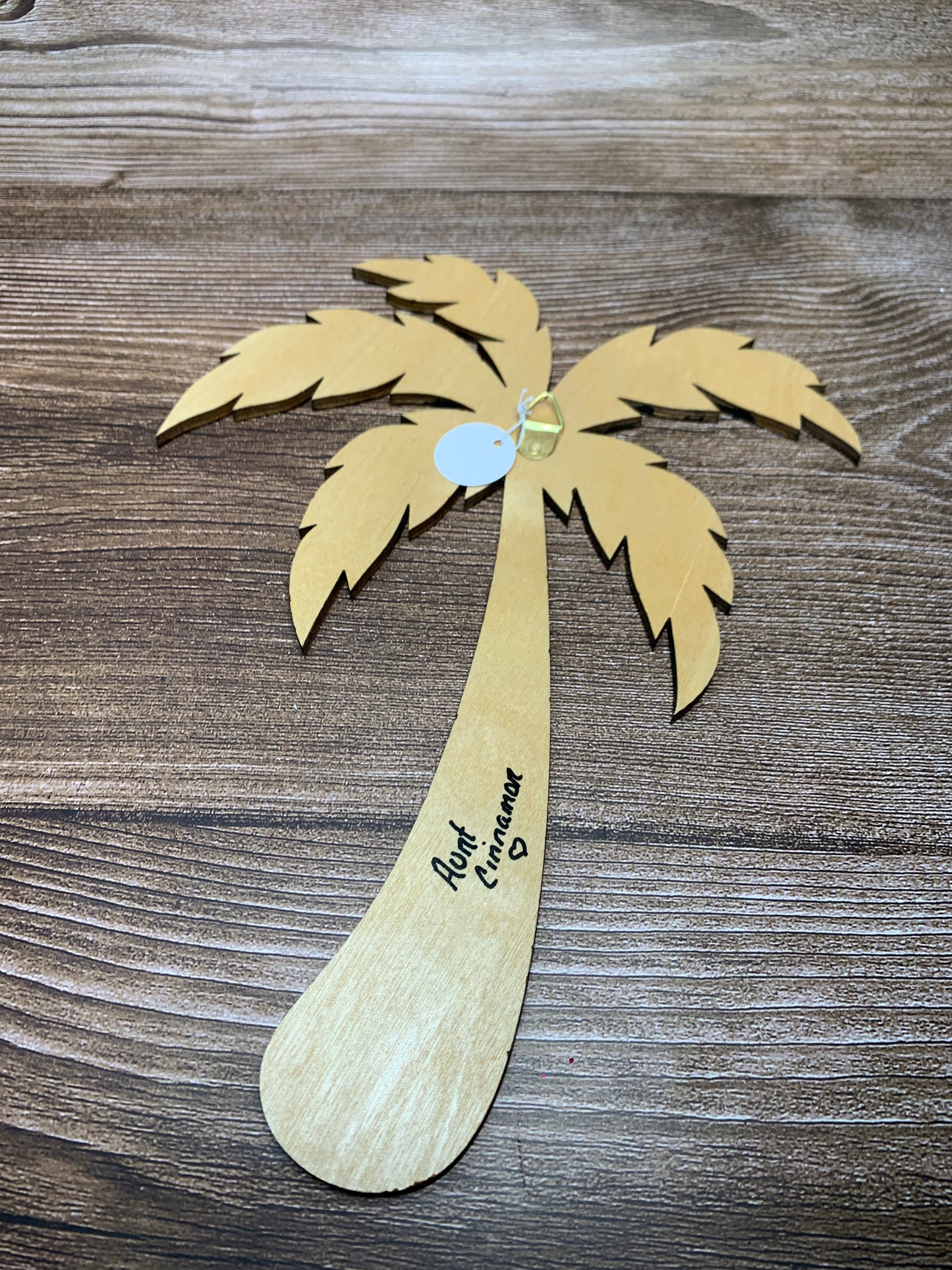 Coconut palm wall hanging