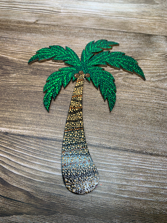 Coconut palm wall hanging
