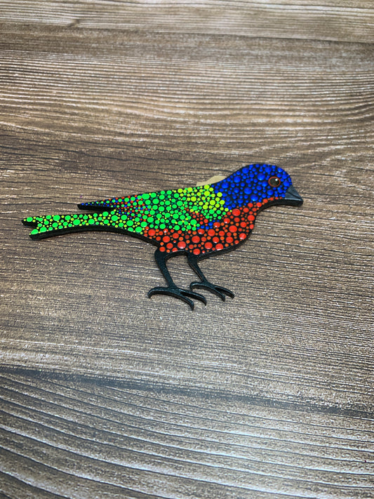 Painted bunting magnet