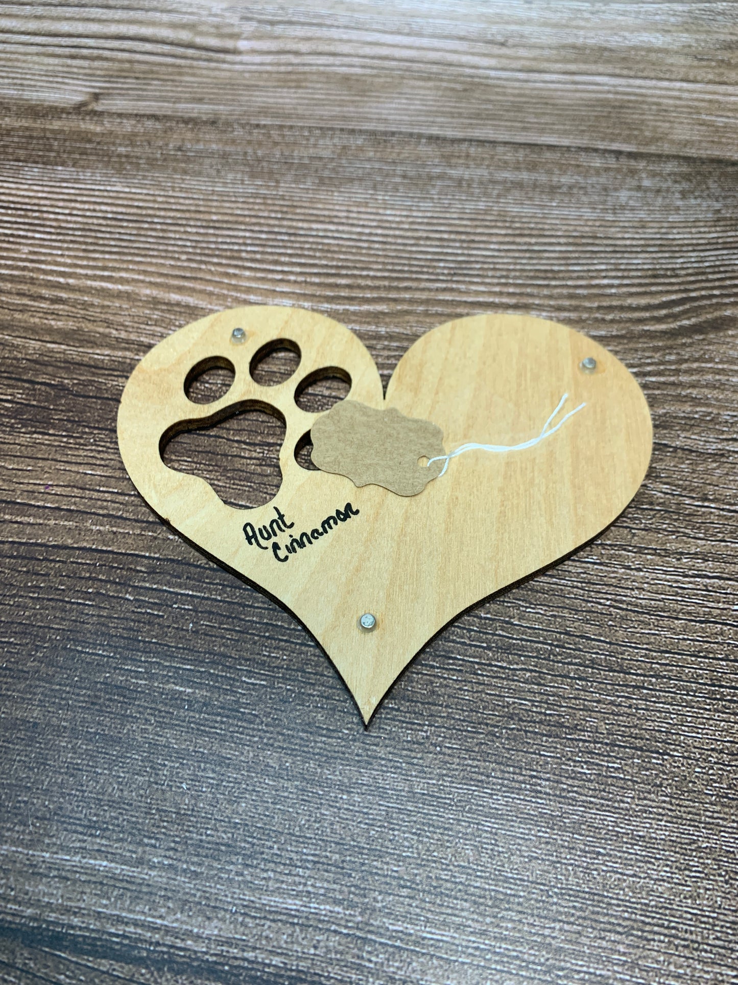 Paw print Hart Magnet