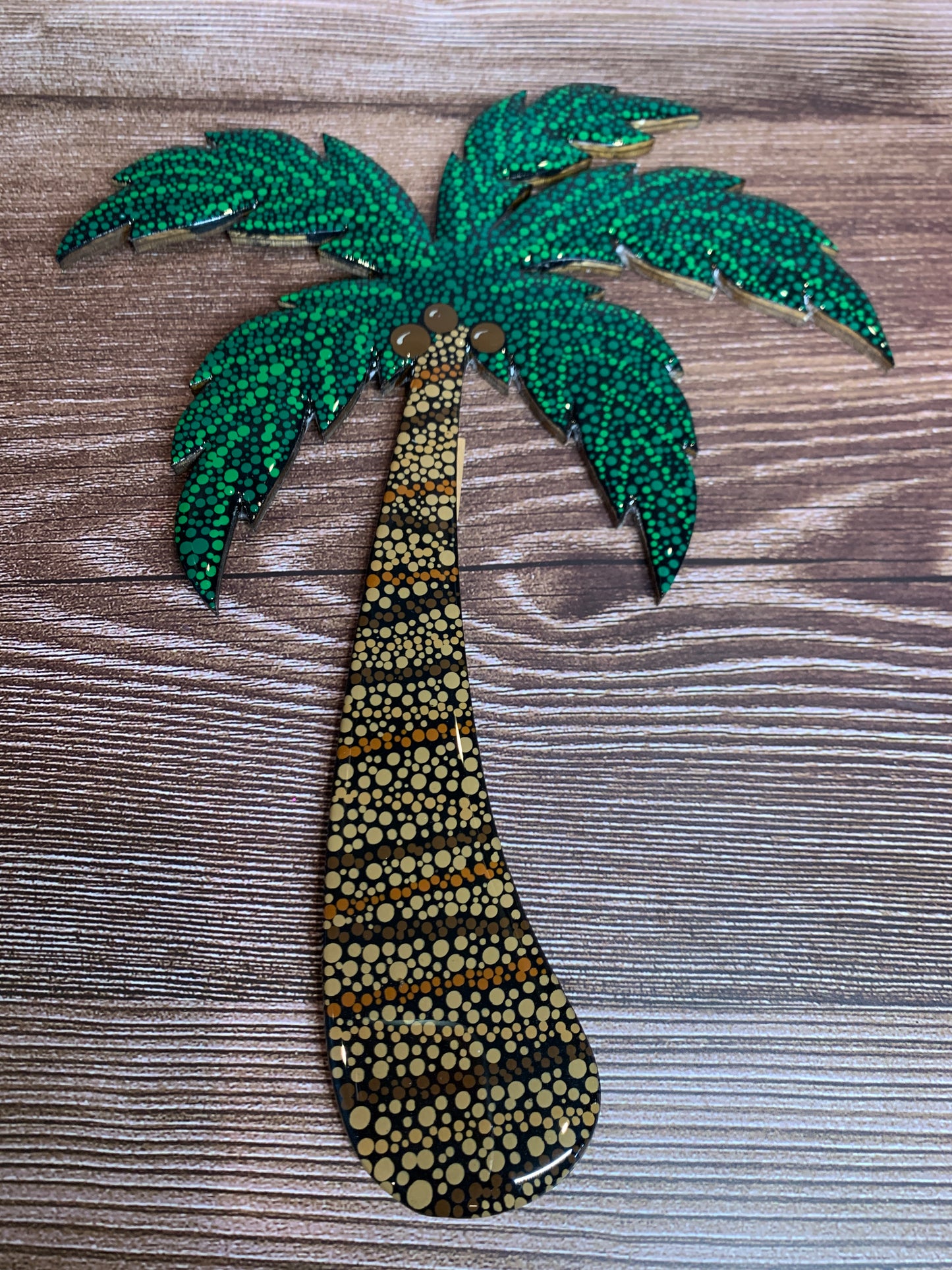 Coconut palm wall hanging