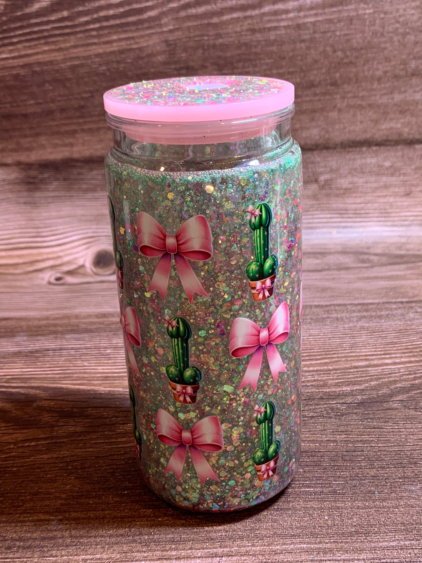 Cactipeen Snowglobe Tumbler