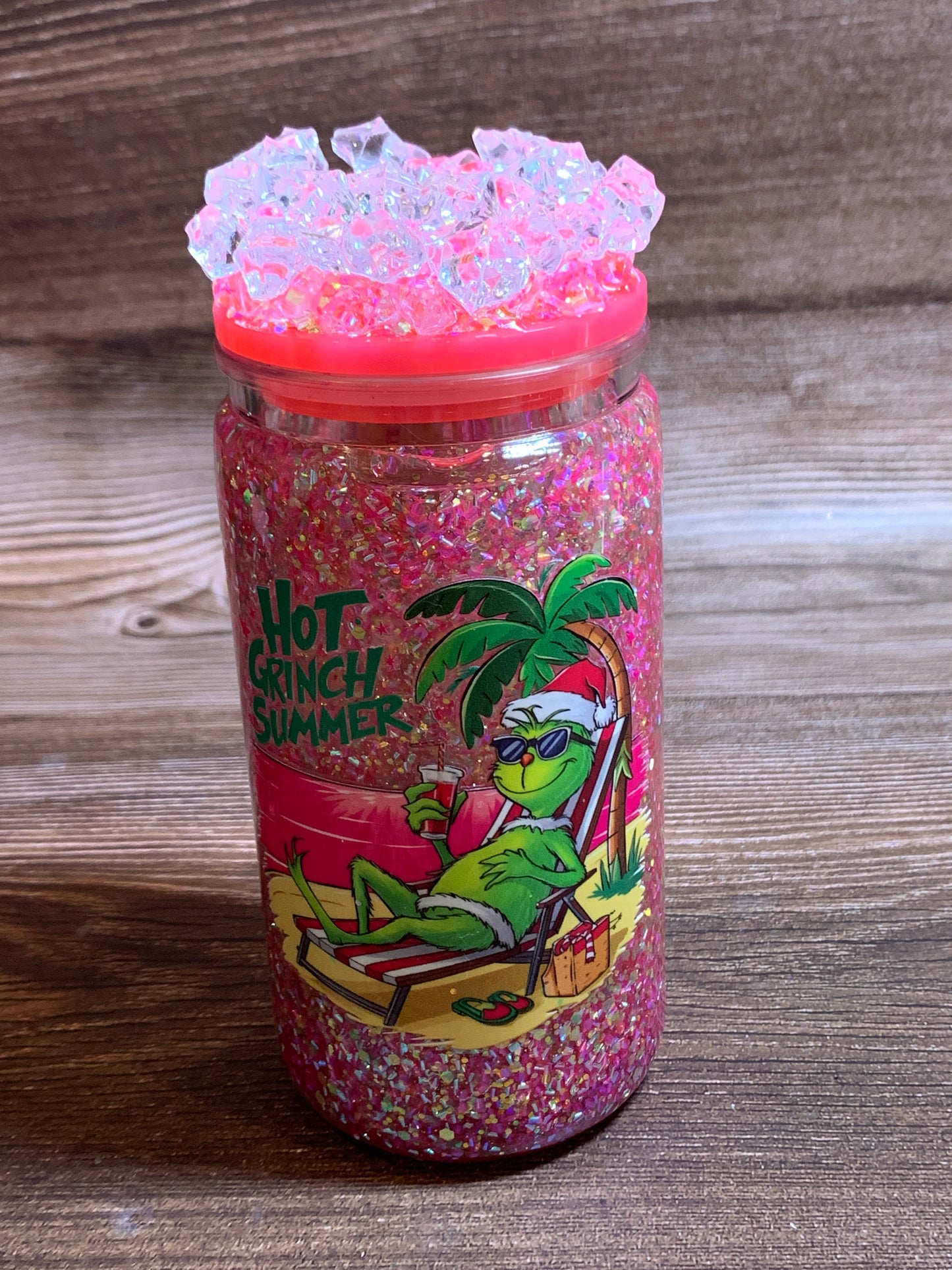 Hot Grinch Snowglobe Tumbler