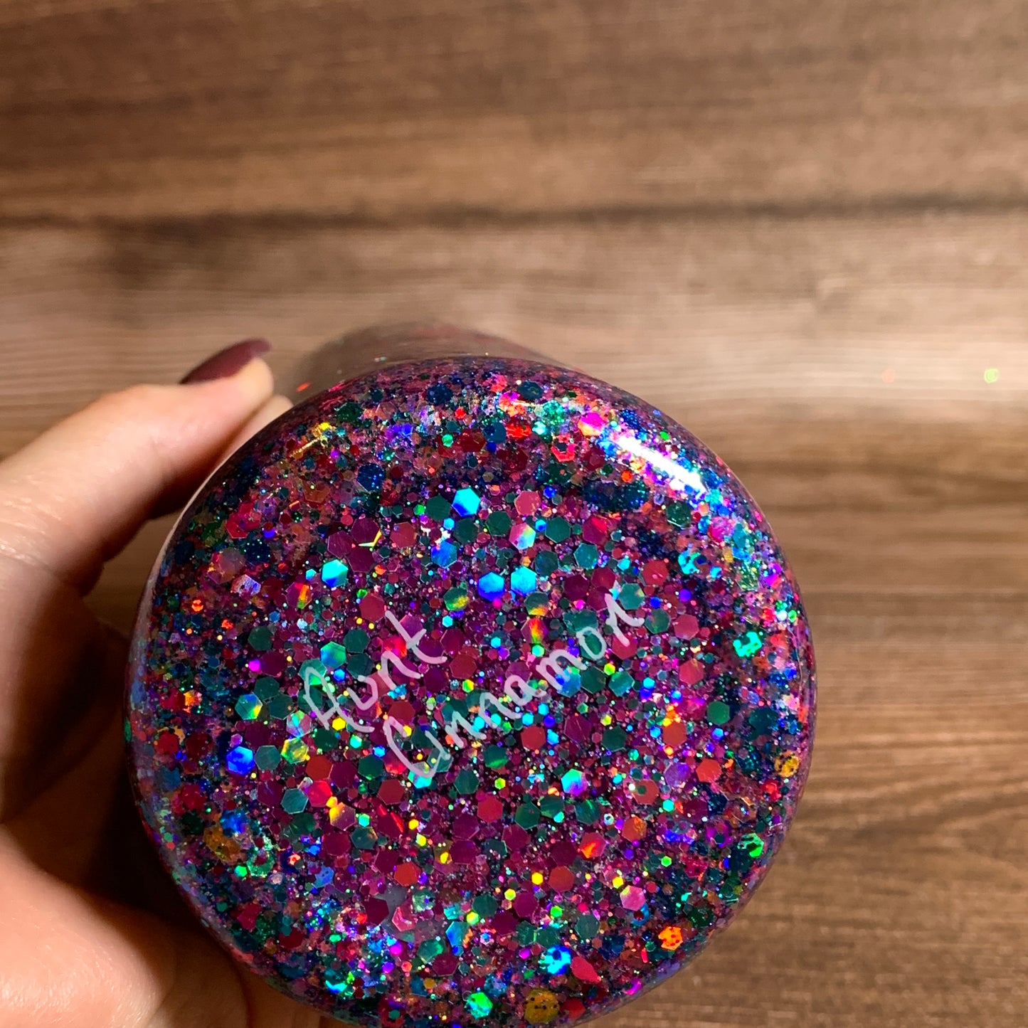 Painted 20 ounce Snowglobe Tumbler (imperfect)