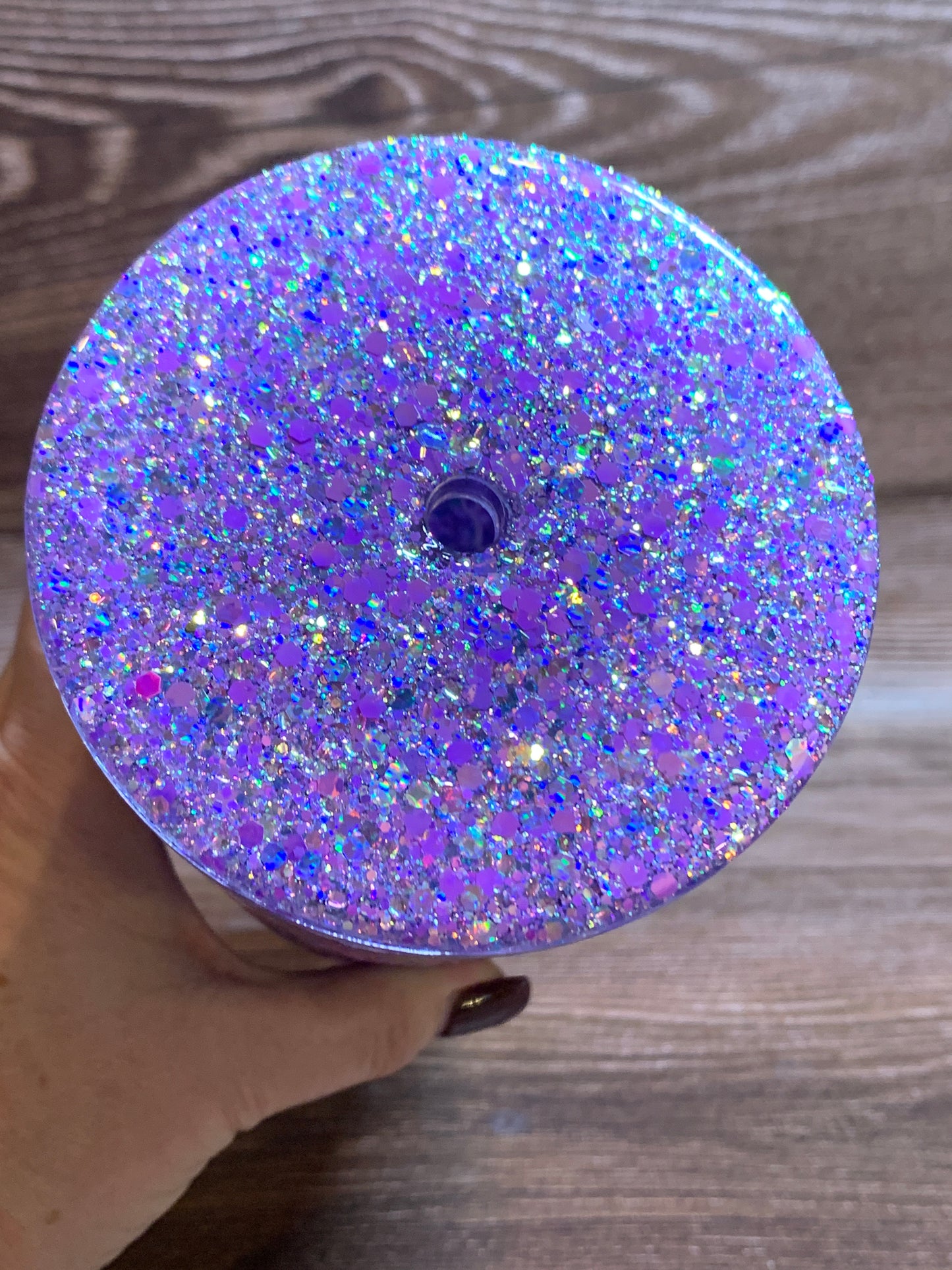 Hand Painted 30 ounce Snowglobe Tumbler