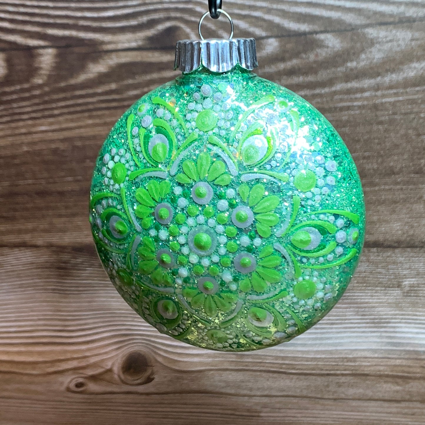 #217 Glittered Ornament