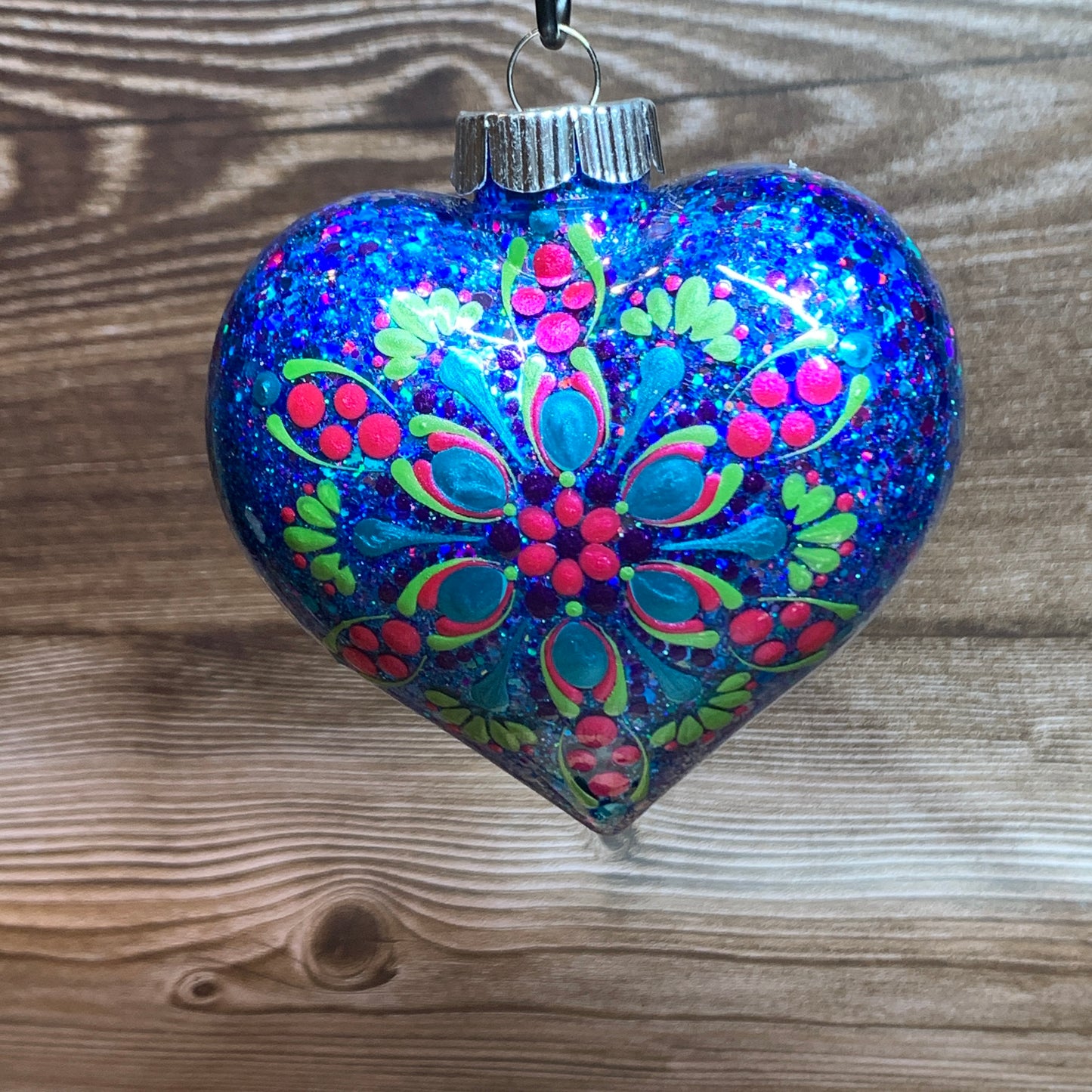 #214 Glittered Ornament