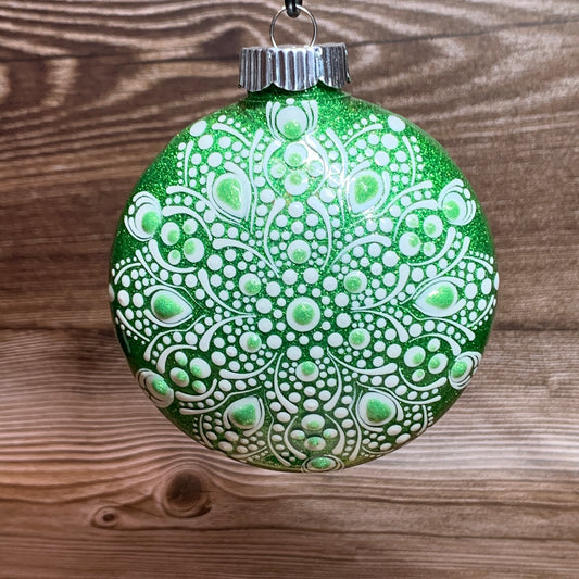 #219 Glittered Ornament