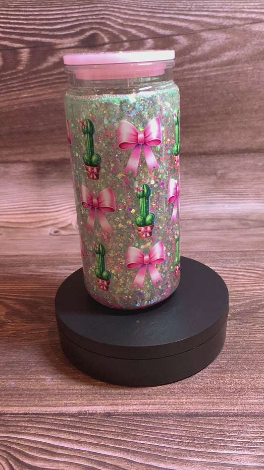 Cactipeen Snowglobe Tumbler