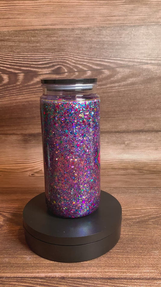 Painted 20 ounce Snowglobe Tumbler (imperfect)