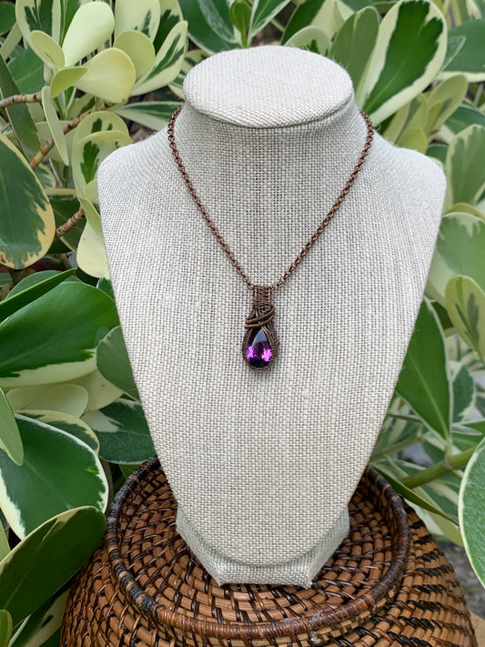 Faceted Amethyst Pendant
