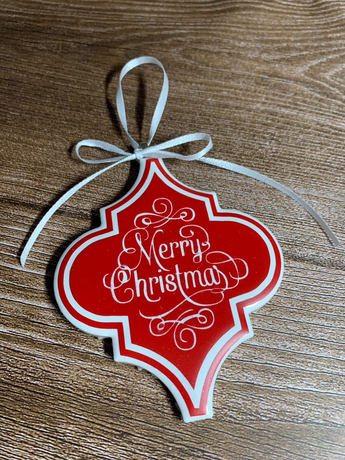 Tile Ornament Merry Christmas