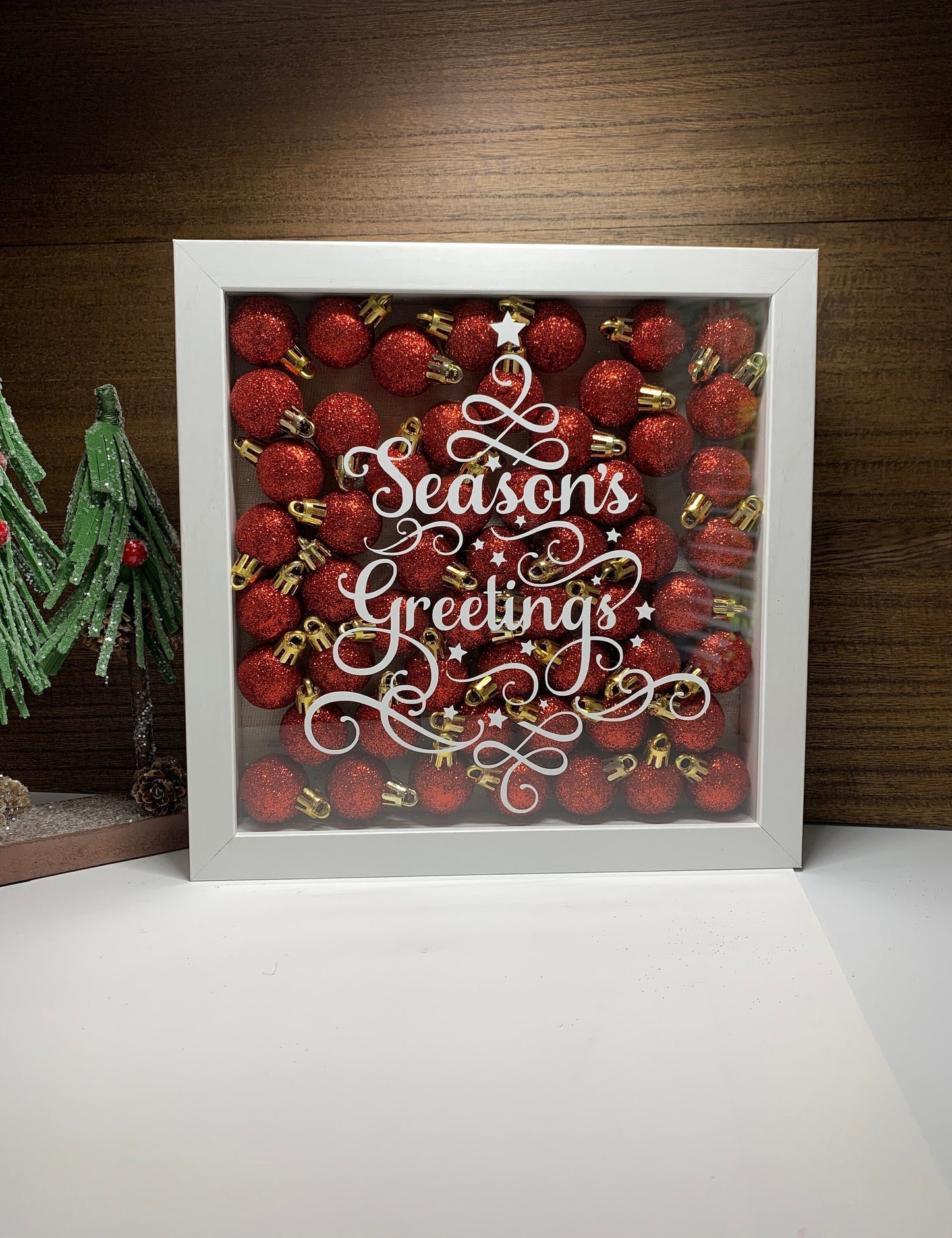 Seasons Greetings Framed Ornament