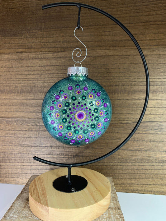 #4 Glittered Mandala Ornament