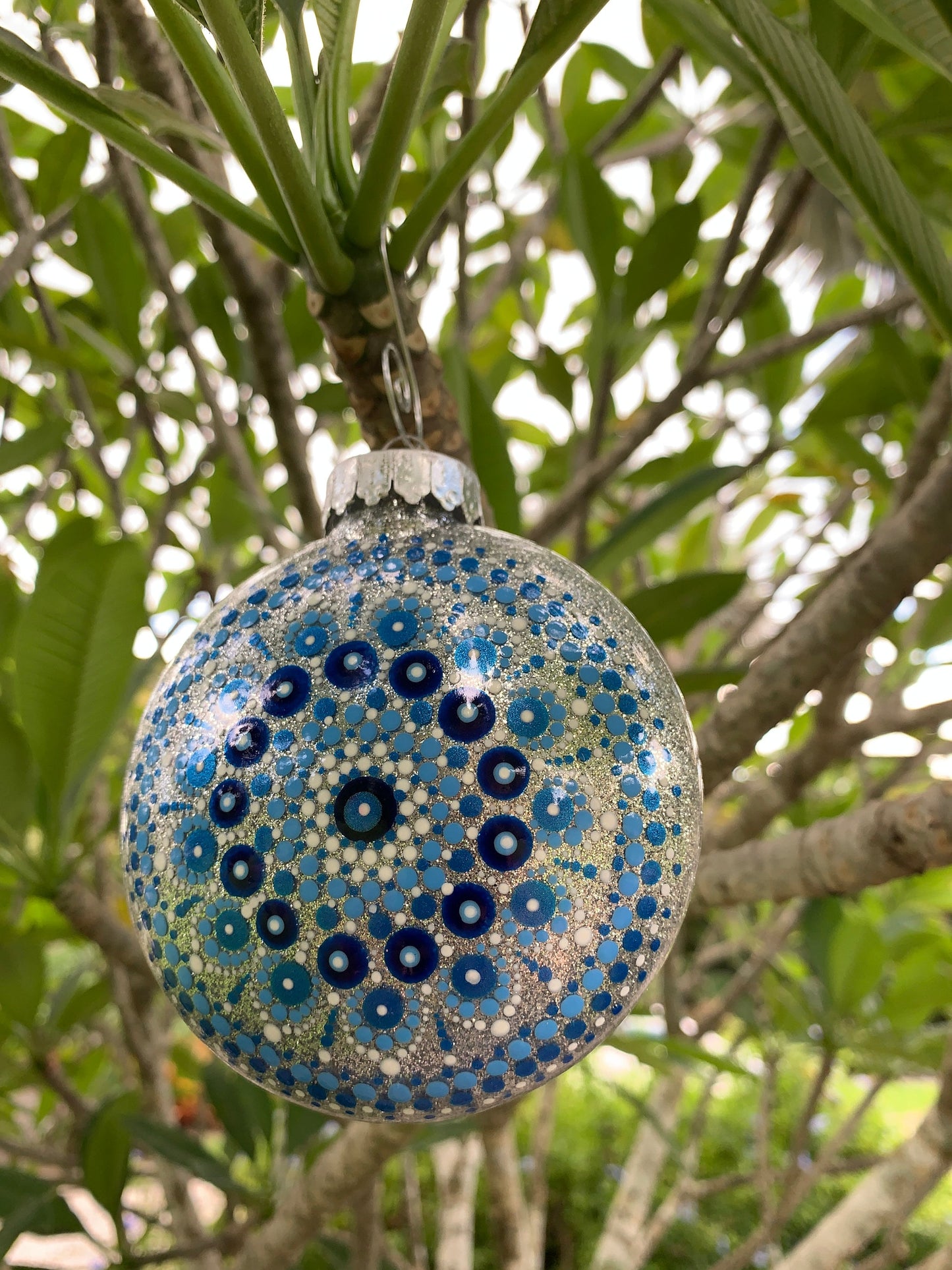 #7 Glittered Dot Art Ornament
