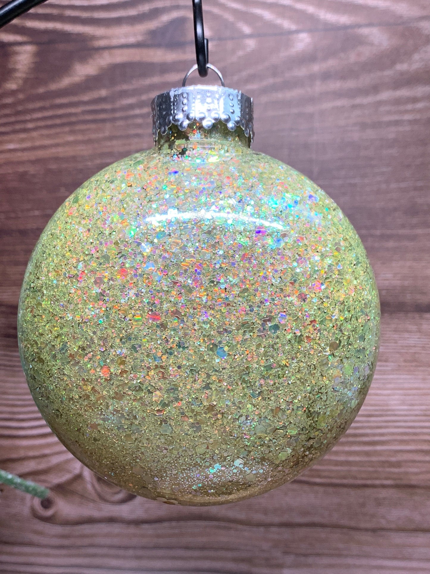 #34 Glittered Dot Art Ornament