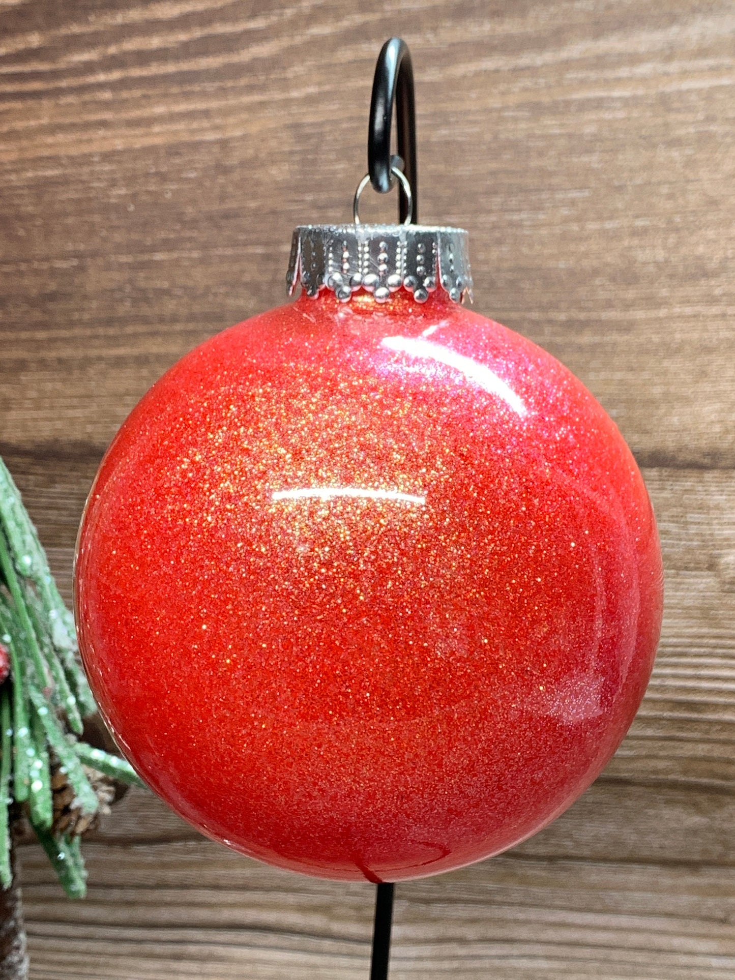 #76 Glittered Dot Art Ornament