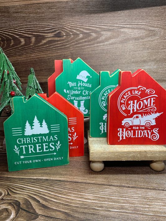Christmas Tier Tray Decor