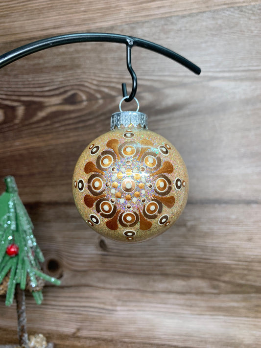 #17 Glittered Dot Art Ornament