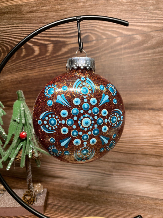 #20 Glittered Dot Art Ornament