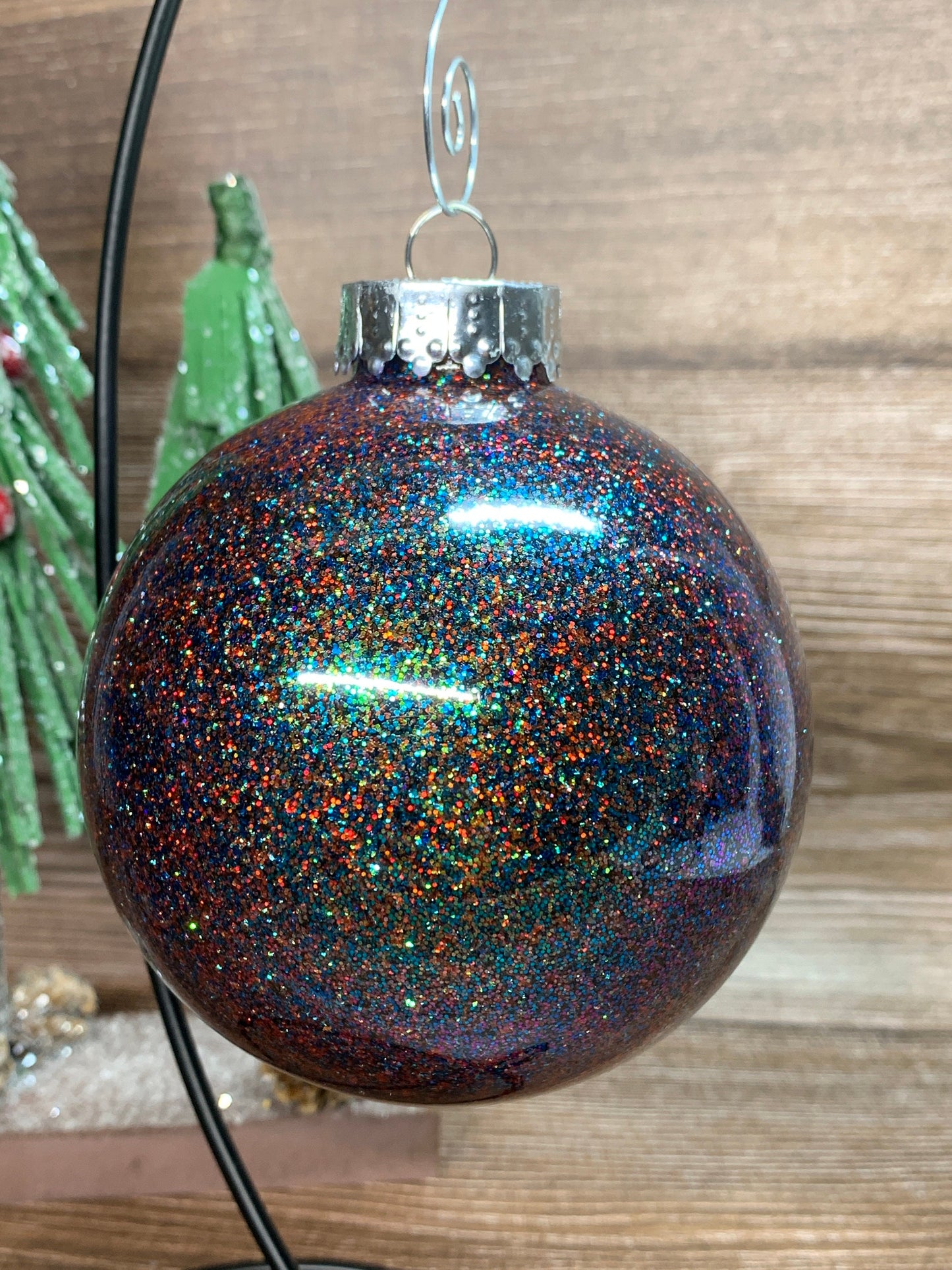 #42 Glittered Dot Art Ornament