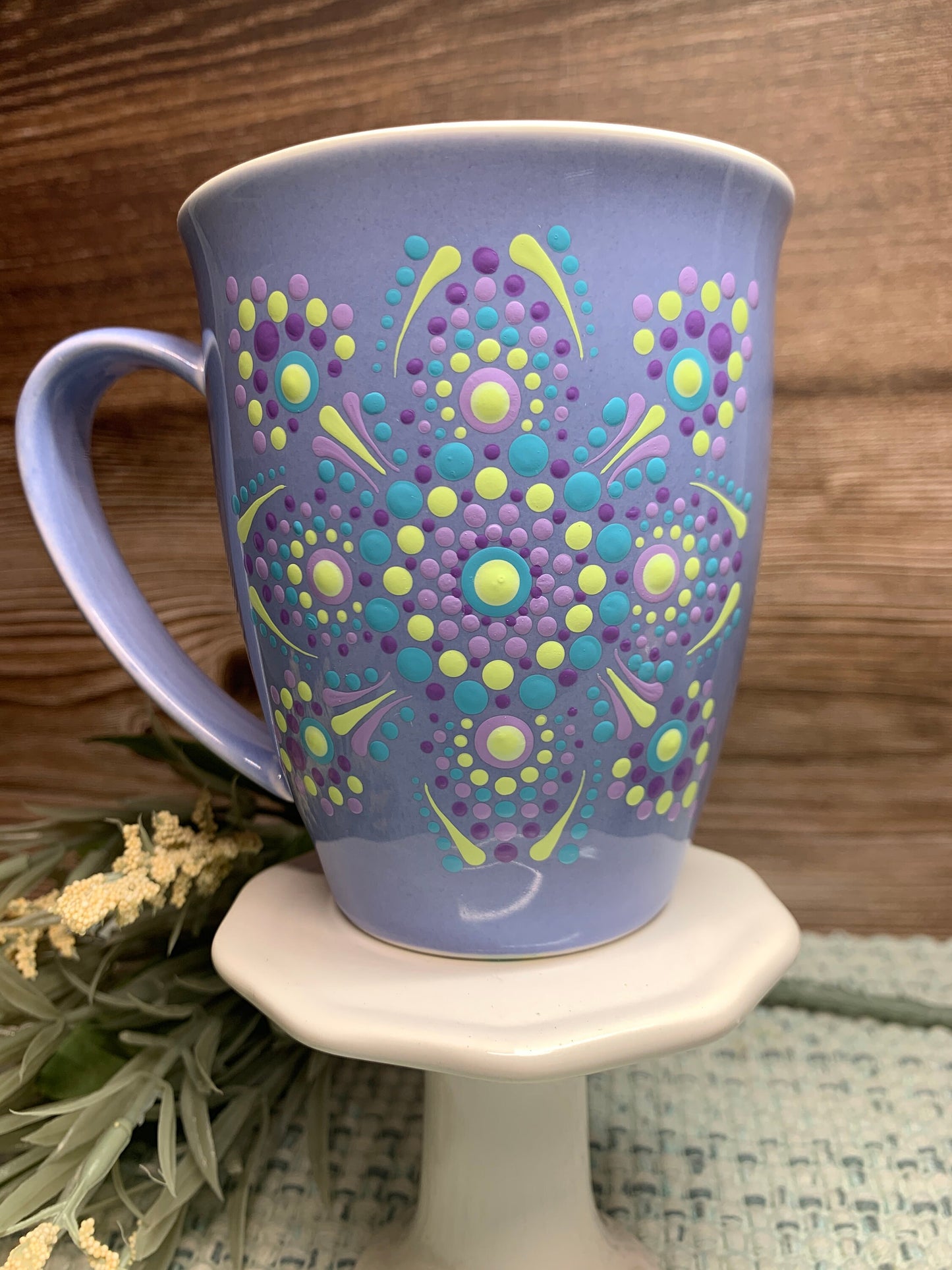 Hand Dotted Coffee Or Tea Cup